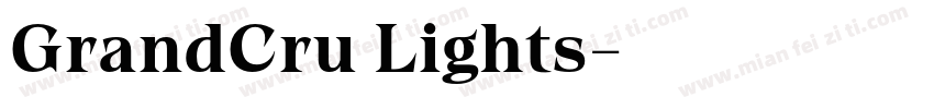 GrandCru Lights字体转换
